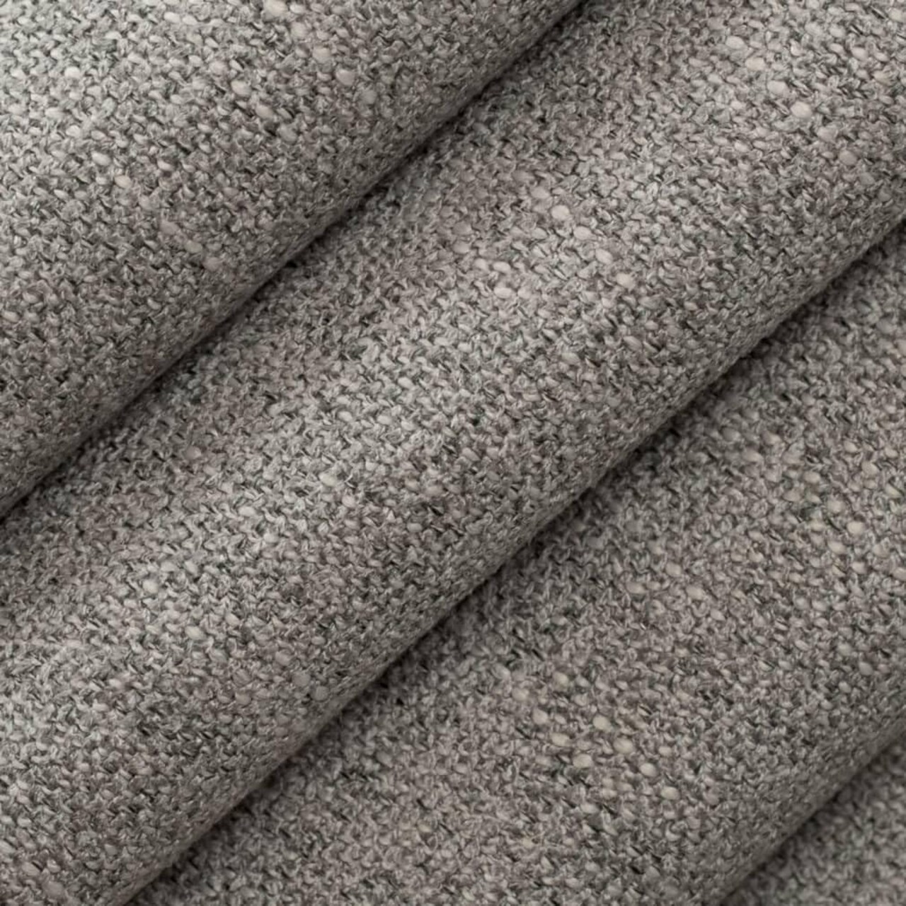 Grey Stain Resistant Performance Pet Friendly Linen Look Textured Upholstery Fabric by The Yard - SKU: Orson Pewter